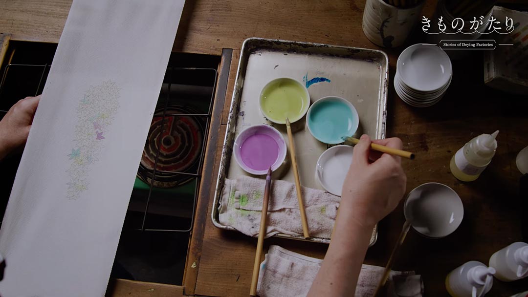 きものがたり｜＃06 友禅｜東京手描友禅工房　協美｜染の王国新宿・紺屋めぐり